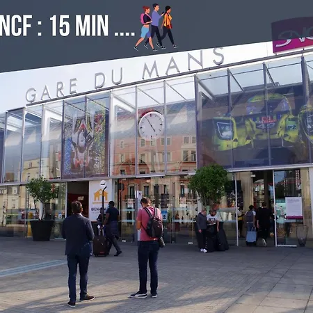 公寓 Sweet Nina Jazz Pour 5 Voyageurs, Situe A La Place De La Republique, Avec Parking Et Lit Queen Size 勒芒